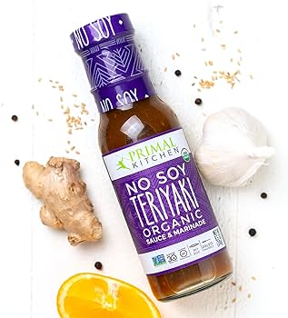 Primal Kitchen No Soy Teriyaki Sauce Variety -  Includes 1 Island Teriyaki & 1 Original Teriyaki