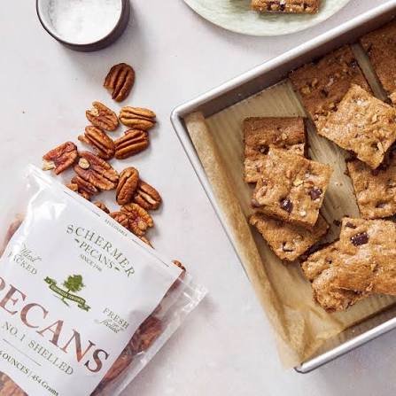 Bakers Box Collection, Fancy Pecan Halves and Small Pecan Pieces 10 oz each -Schermer Pecans