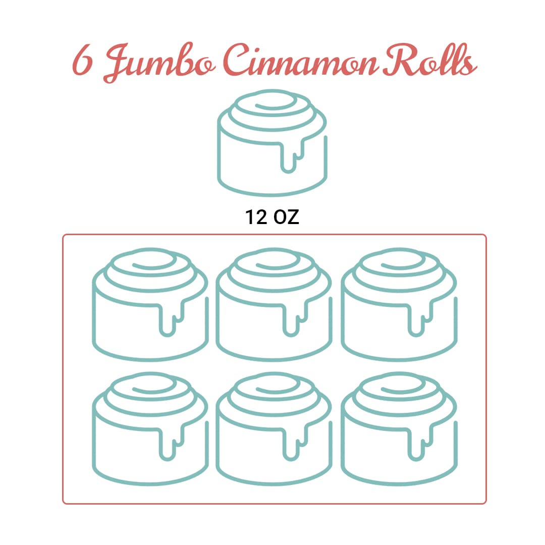 Banana Pudding Cinnamon Rolls, Jumbo – Pack of 6 by Cinnamom Bakery