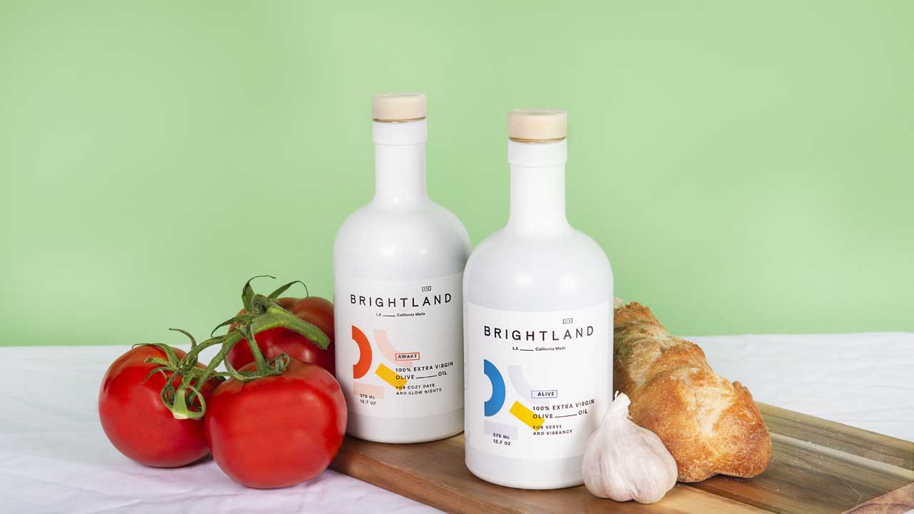 Brightland The Duo Extra Virgin Olive Oils - Cold-Pressed Made with Early-Harvest Arbequina and Arbosana Olives - 12.7oz - Pack of 2