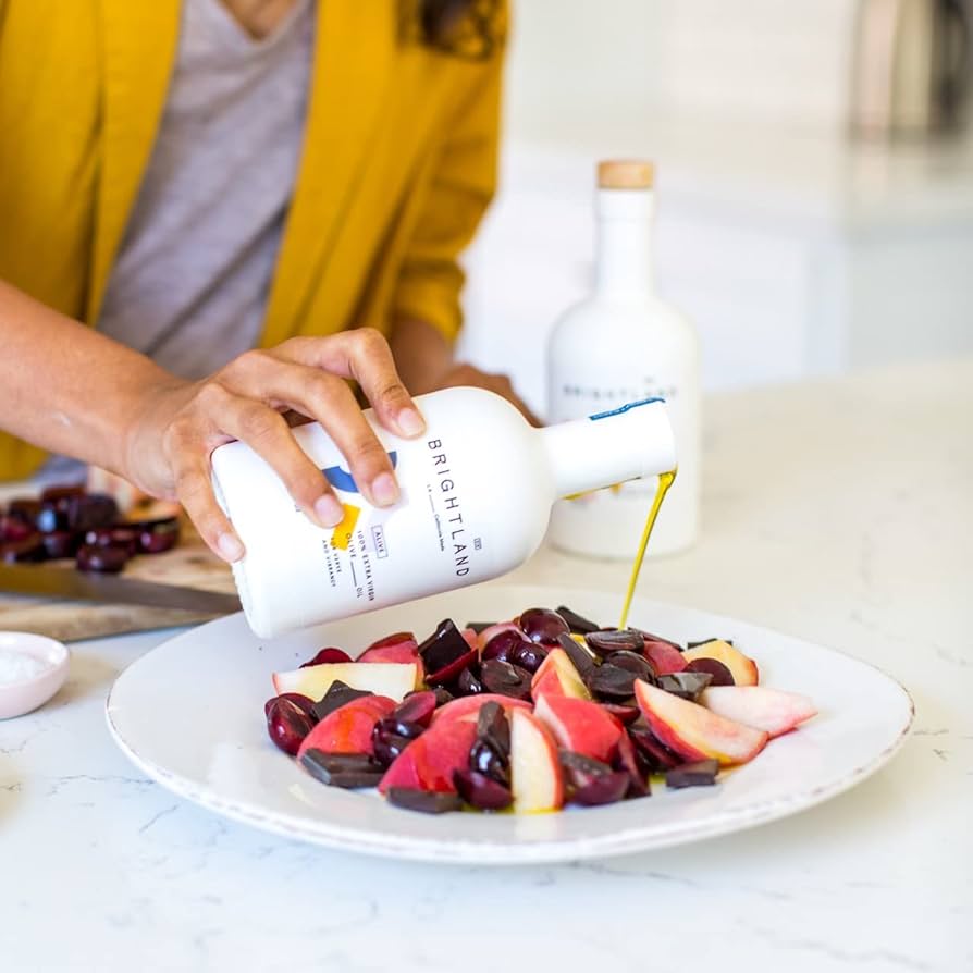 Brightland The Duo Extra Virgin Olive Oils - Cold-Pressed Made with Early-Harvest Arbequina and Arbosana Olives - 12.7oz - Pack of 2