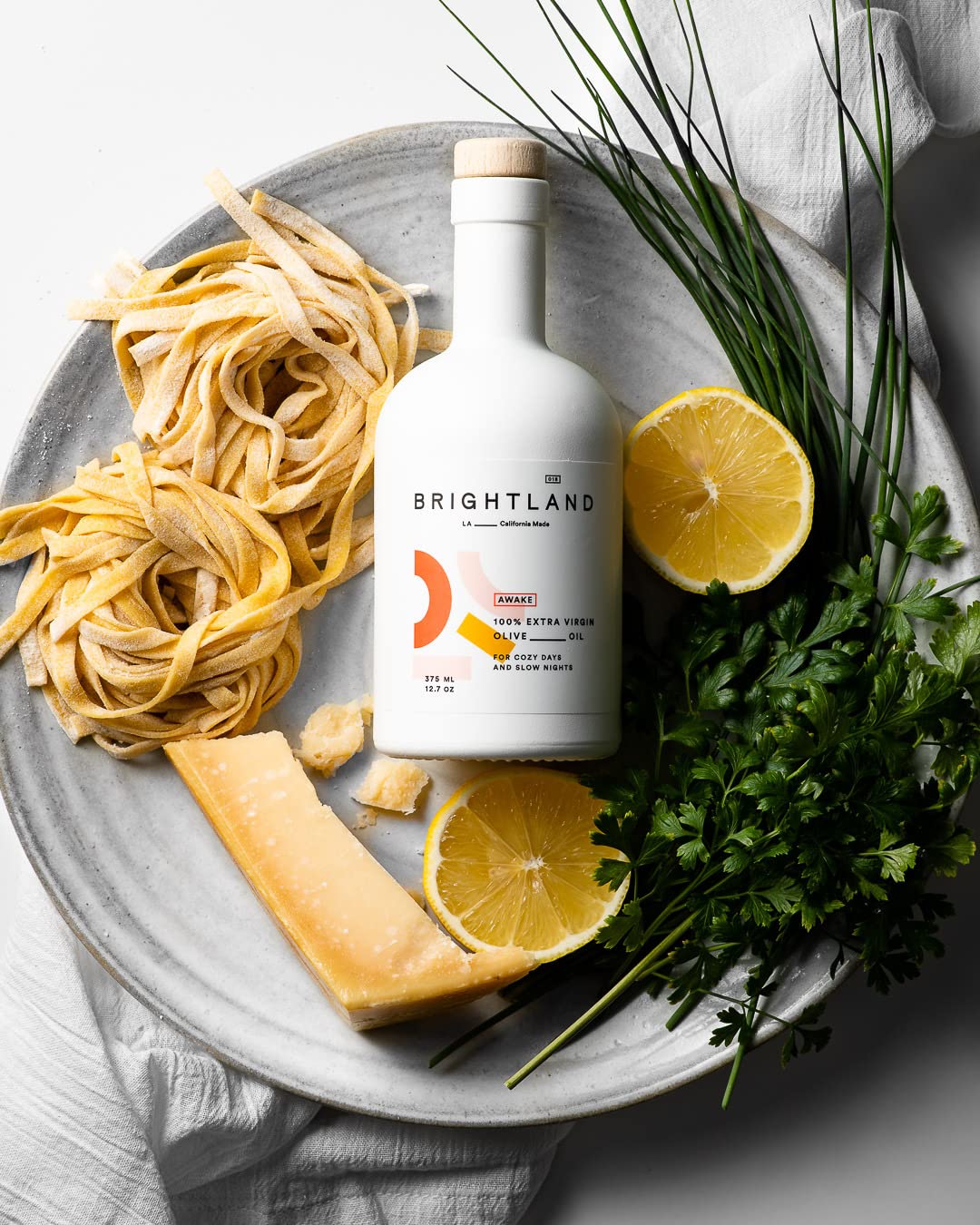 Brightland The Duo Extra Virgin Olive Oils - Cold-Pressed Made with Early-Harvest Arbequina and Arbosana Olives - 12.7oz - Pack of 2