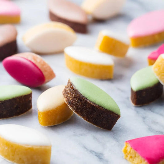 Andy Anand Calissons de Provence, Soft Almond Paste Candy with Candied Melons and Orange in 5 flavors, 28 Pcs - 12.3 oz