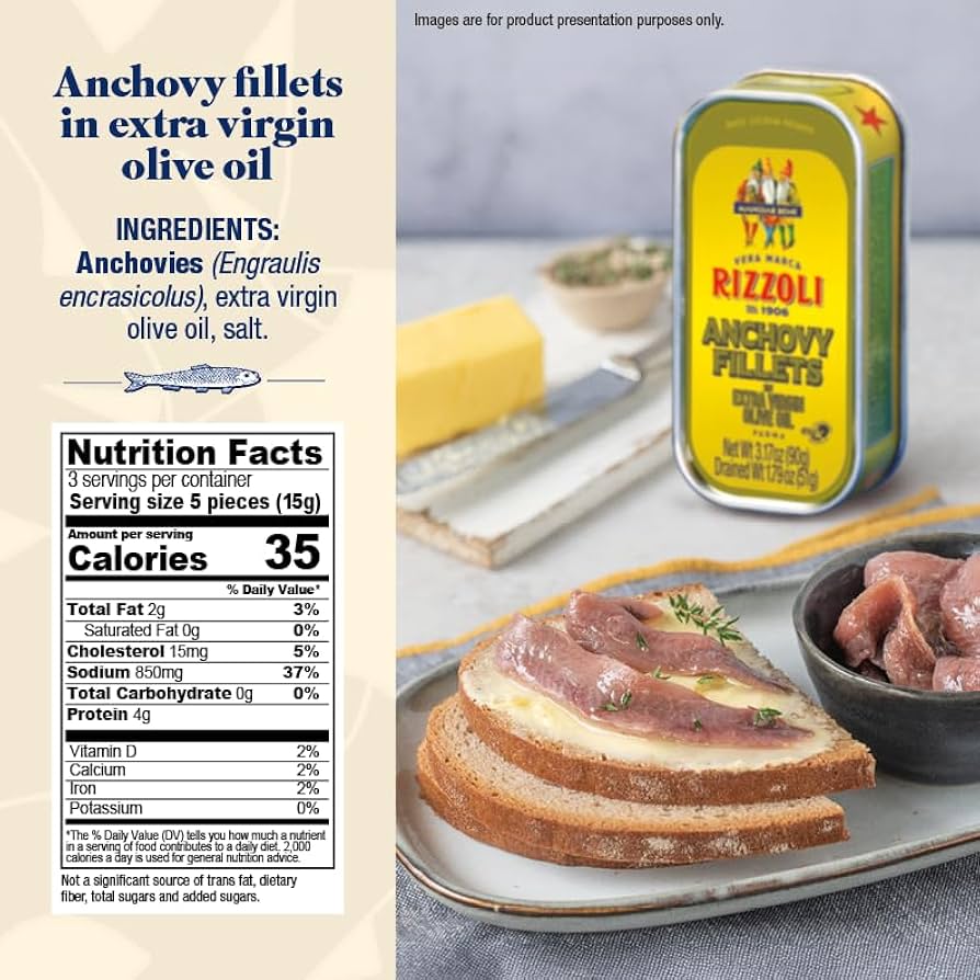 Rizzoli’s Anchovy Fillets in Extra Virgin Olive Oil - Pack of 2