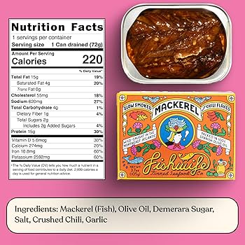 Fishwife Spicy Hot Trio (FBJ Salmon, Mackerel, Sardines with Hot Pepper) Gluten Free, High Protein, Omega-3s | Wild-Caught and Hand-Packed - Pack of 3