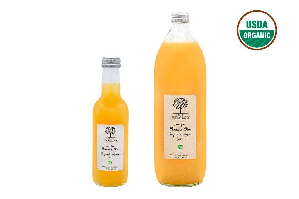 Émile Vergeois Organic Pure Apple Juice, 8.4 oz