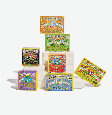 Fishwife Starter 7-Pack (Variety of Tinned Seafood including Smoked Salmon, Rainbow Trout, Sardines, Tuna & More!) | Gluten Free, High Protein, Omega-3s | Hand-Packed