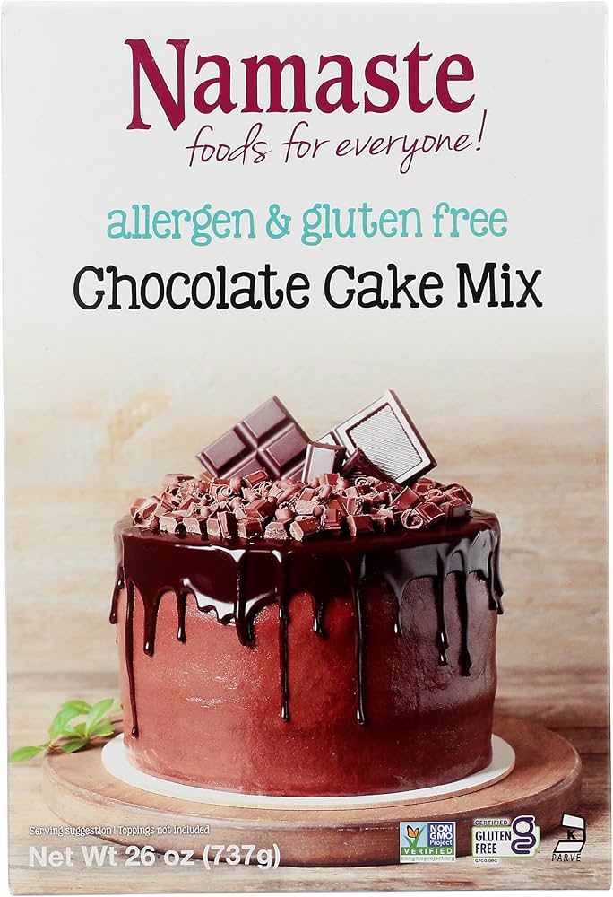 Namaste Foods, Gluten-Free Chocolate Cake Mix, Allergen-Free - 26 oz - Pack of 6