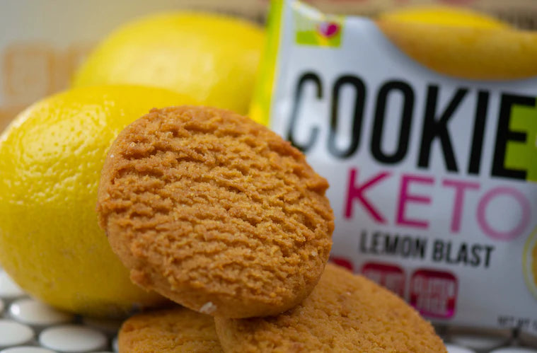 Bake City Cookie Plus Keto | Lemon Blast Cookies - Gluten Free, Non-GMO, 0g Sugar, Only 1.5g Net Carbs, Good Fats, 5g Protein, Kosher, No Artificial Flavors - Pack of 12
