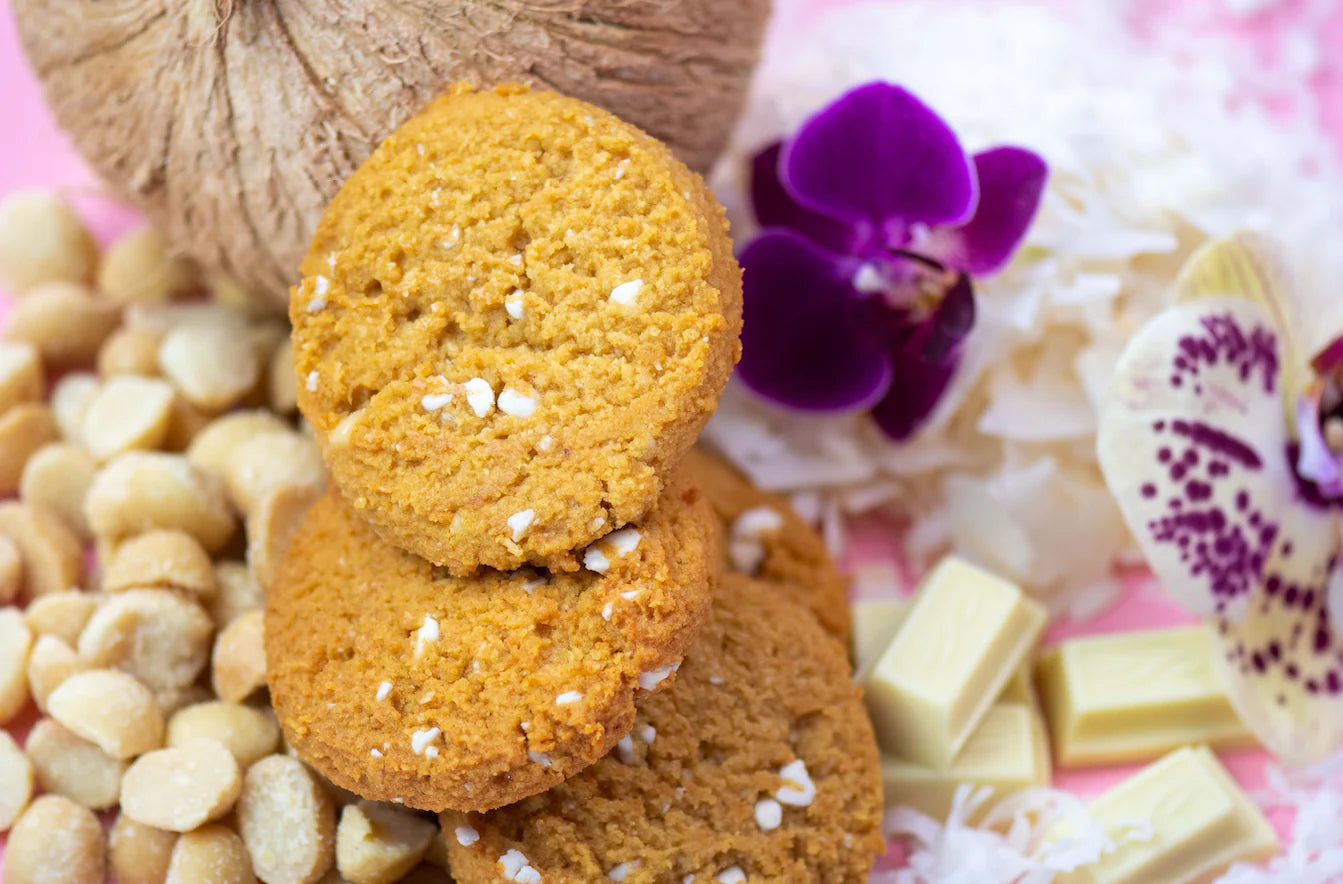 Bake City Cookie Plus Keto | Hawaiian Cookies - Gluten Free, Non-GMO, 0g Sugar, Only 1.5g Net Carbs, Good Fats, 5g Protein, Kosher, No Artificial Flavors - Pack of 12