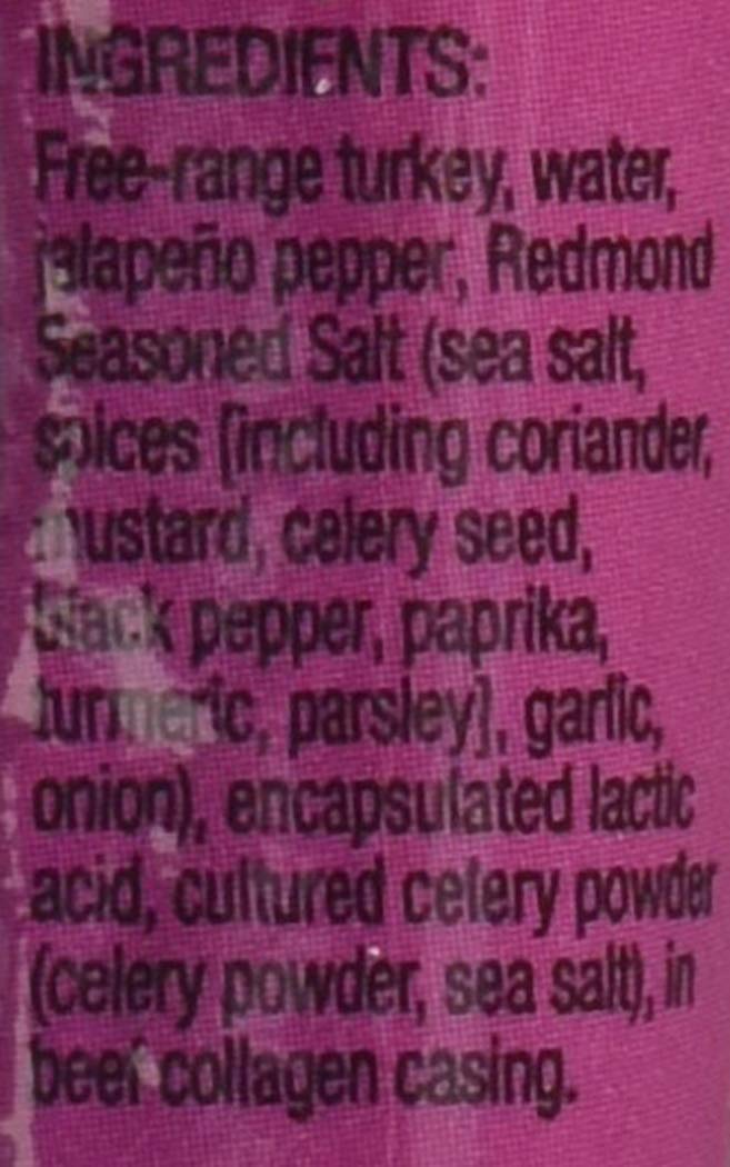 Nick's Sticks Clean & Balanced Spicy Free Range Turkey Snack Sticks - Gluten Free, Paleo, Keto – 1.7oz, 2 Sticks per package, Pack of 6