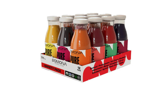 Pomona Pure Organic Juice Variety Pack – 12 Flavors, Cold Pressed