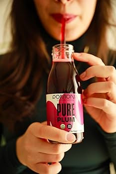 Pomona Organic Pure Plum Juice, Cold Pressed USDA Organic, Vegan - Pack of 12