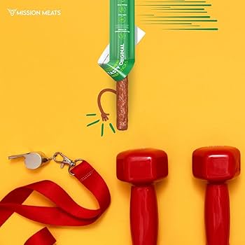 Mission Meats Beef Sticks – 100% Grass Fed and Pasture Raised, Sugar & Gluten Free, Original 1oz - Pack of 10