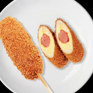 Mozzarella Cheese & Beef Sausage Corn Dogs — Thank You Donuts & Corn Dogs  100 / Case