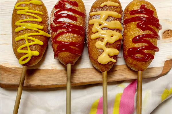 Mozzarella Cheese & Beef Sausage Corn Dogs — Thank You Donuts & Corn Dogs  100 / Case