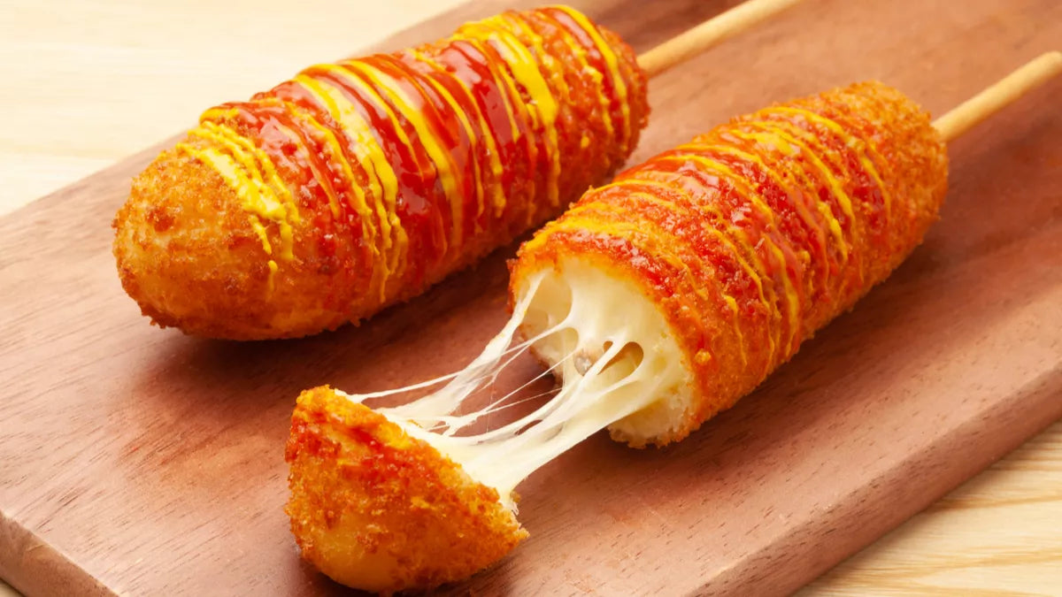 Mozzarella Cheese & Beef Sausage Corn Dogs — Thank You Donuts & Corn Dogs  100 / Case