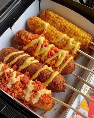 Mozzarella Cheese & Beef Sausage Corn Dogs — Thank You Donuts & Corn Dogs  100 / Case