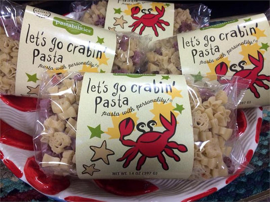 Pastabilities Fun Shaped Pasta for Kids - Let's Go Crabin' Pasta - Crab, Starfish and Sunshine Animal Theme, Non-GMO Natural Wheat and Vegetable Pasta, All-Natural, Kosher Certified - Pack of 2