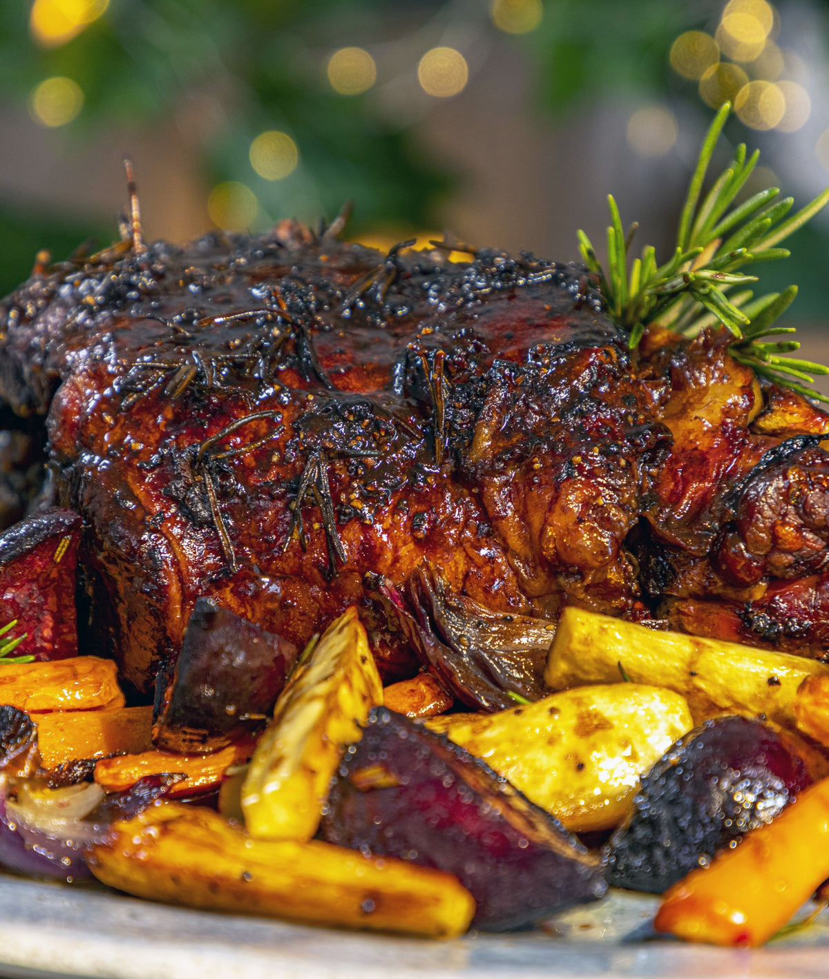 Rosemary Stuffed Leg of Lamb Roast