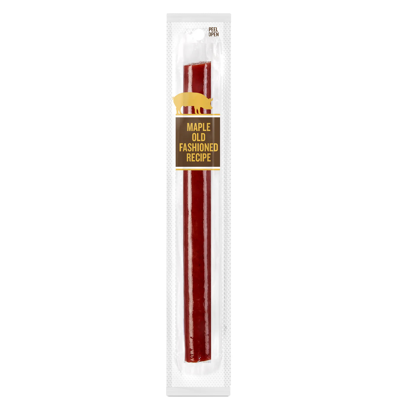 Maple Old Fashioned Recipe Smoked Pork Stick with Whiskey - Pack of 12