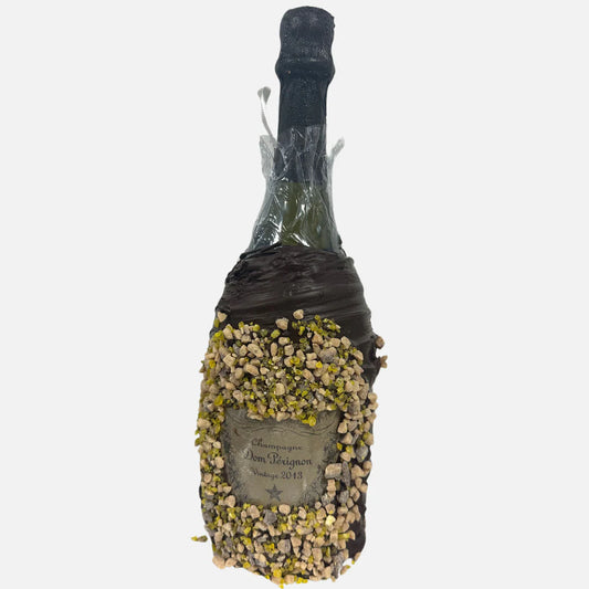Chocolate Dipped Covered Champagne Bottle - Dom Perignon