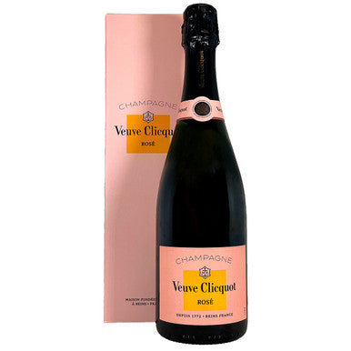 Chocolate Dipped Covered Champagne Bottle - Veuve Cliquot Rose