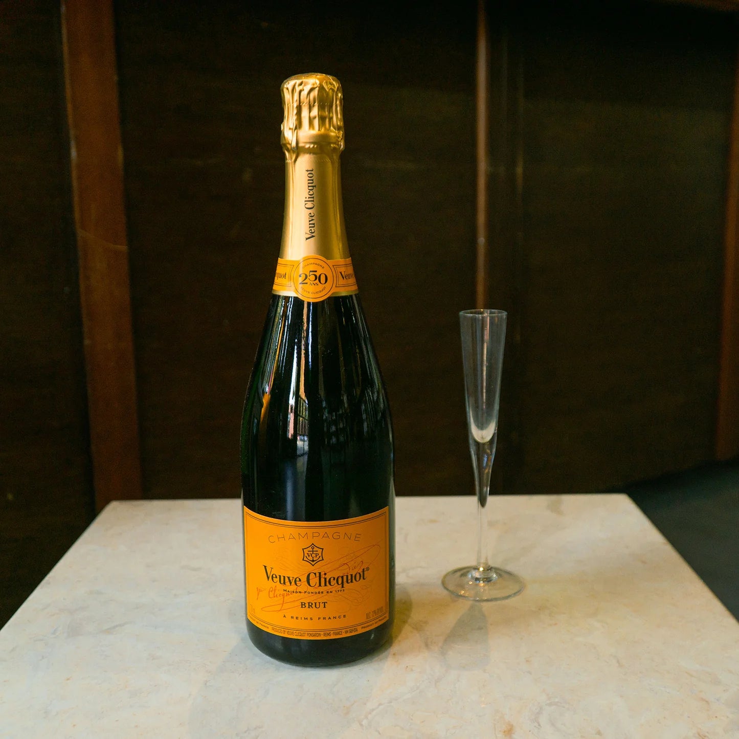 Chocolate Dipped Covered Champagne Bottle - Veuve Clicquot Brut Champagne