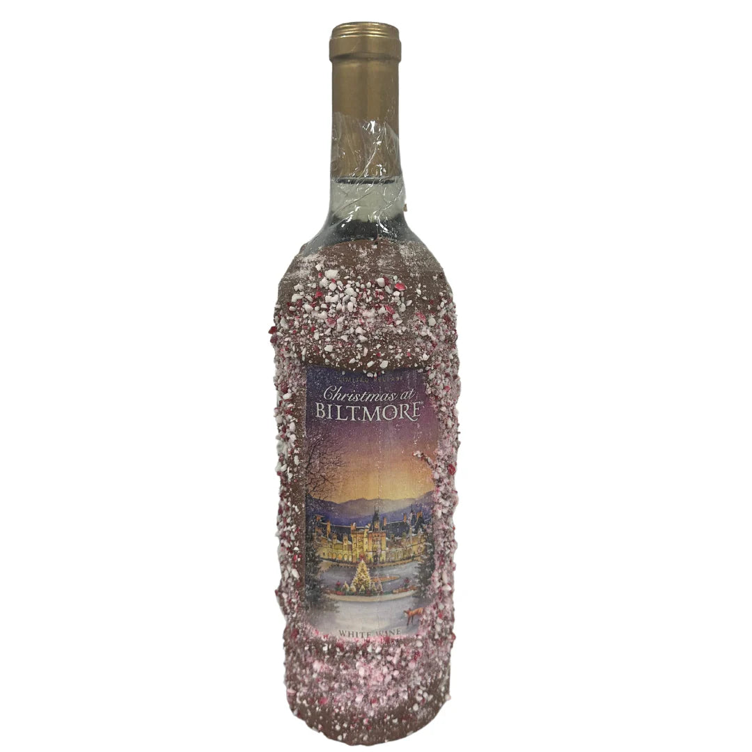 Chocolate Dipped Covered Wine Bottle - Biltmore Christmas Wine, Red & White - includes 2