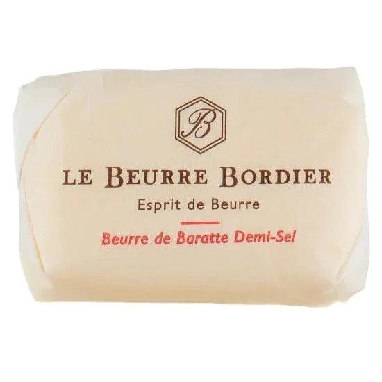 Churned Salted Butter by Bordier - 4.4 oz | Hand-made, Grass Fed | Imported from France - Pack of 3