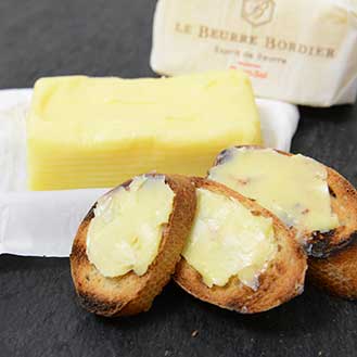 Churned Salted Butter by Bordier - 4.4 oz | Hand-made, Grass Fed | Imported from France