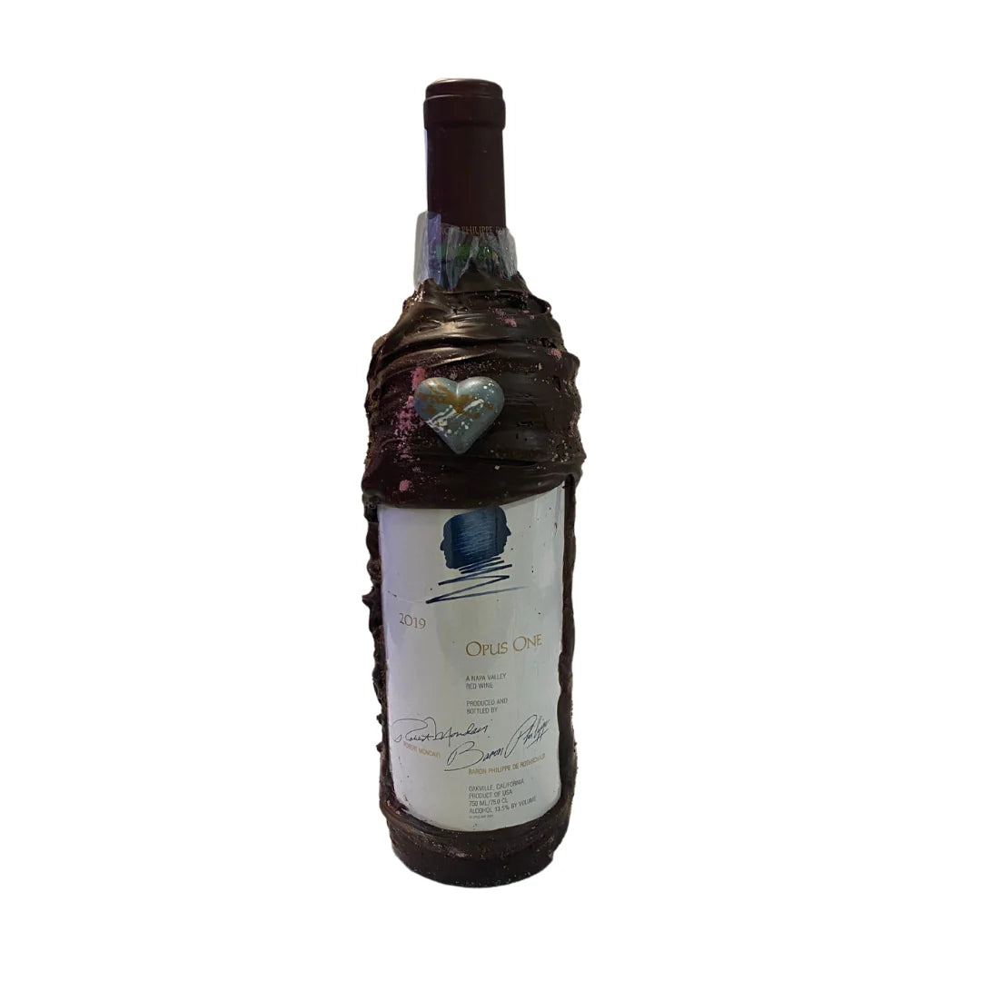 Chocolate Dipped Covered Wine Bottle - Opus One Red Wine