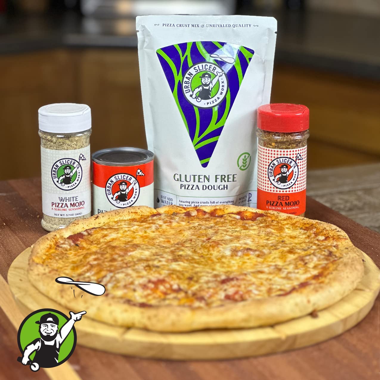 Urban Slicer Pizza Worx Gluten Free Pizza Dough - 13.9 oz - Pack of 3