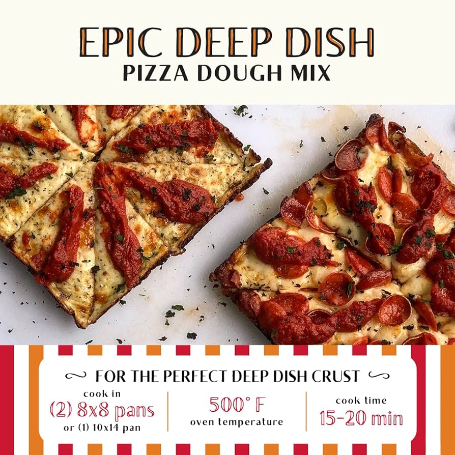 Urban Slicer Pizza Worx Epic Deep Dish Pizza Kit - 1 Bag Epic Deep Dish Style Crust, 1 Pizza Sauce