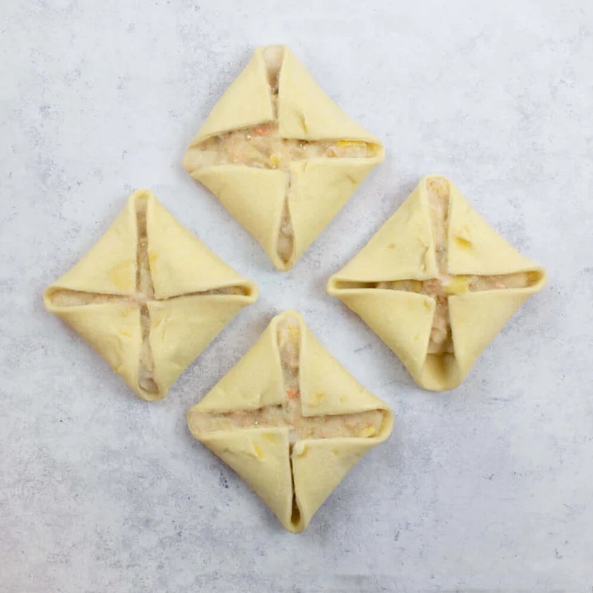 Paniers Feuilletés Salmon Puff Pastry Baskets  - includes 4