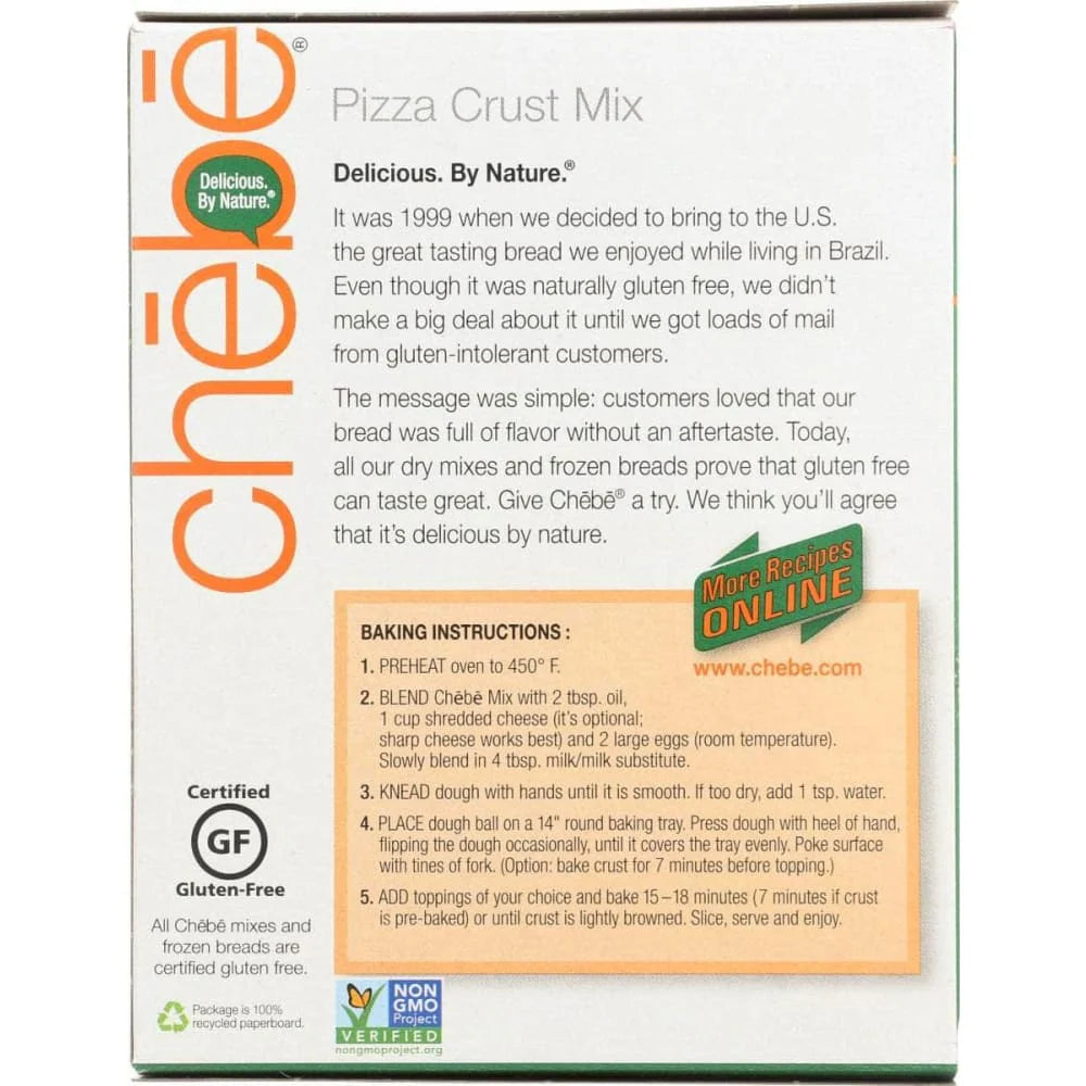 Chebe Gluten Free Pizza Crust Mix, 7.5 oz - Pack of 2