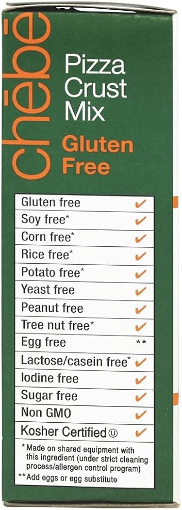 Chebe Gluten Free Pizza Crust Mix, 7.5 oz - Pack of 2