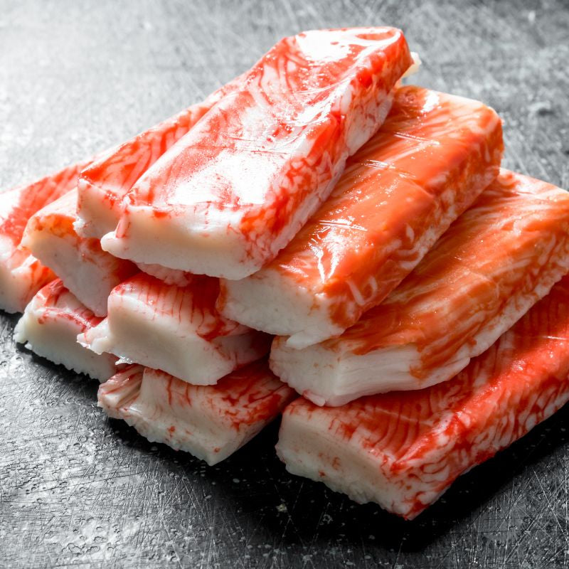 Premium Merus Cut Red King Crab Portions - 6 to 8 oz each - 15 lb Case