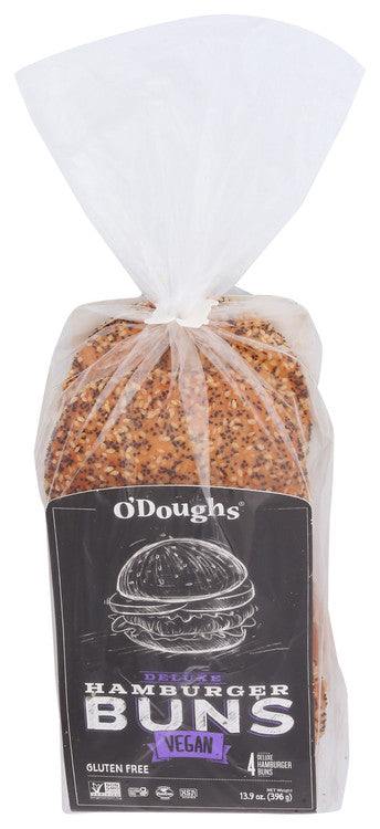 O'Dough Gluten Free and Vegan Deluxe Hamburger Buns, 14.1 oz - Pack of 2