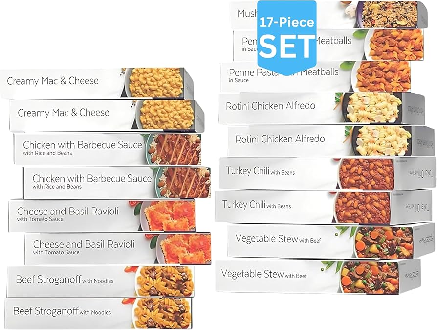 HMR Ultimate Entrée Pack | Pre-packaged Lunch or Dinner to Support Weight Loss | Pack of 17 Ready to Eat Meals | 10-20 grams of Protein per Entrée | Low Calorie Food | 7-8oz Servings per Meal