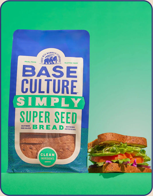 Base Culture Gluten Free Simply Super Seed Paleo Bread - 2 Pack