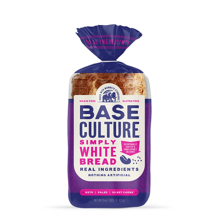 Base Culture Gluten Free Simply White Paleo Bread - 2 Pack