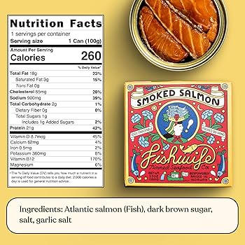 Fishwife Smoky Trio - Smoked Rainbow Trout, Smoked Atlantic Salmon, Smoked Mackerel -  MSC-Certified Sustainable Seafood - Pack of 3
