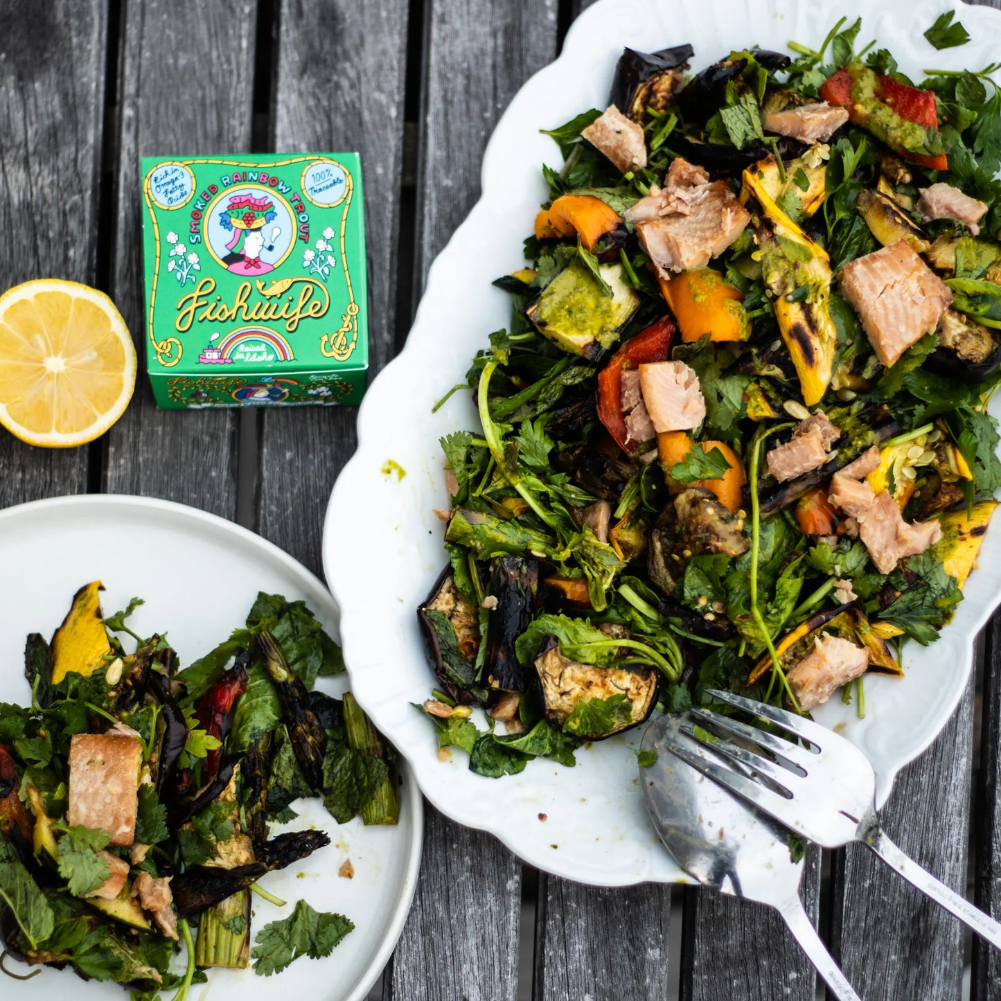 Fishwife Smoky Trio - Smoked Rainbow Trout, Smoked Atlantic Salmon, Smoked Mackerel -  MSC-Certified Sustainable Seafood - Pack of 3