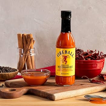 Weber Fireball Bourbon Whiskey Flavored Spice and Sauce Variety 3 Pack- Includes Seasoning, Hot Sauce, and BBQ Sauce Gift Basket