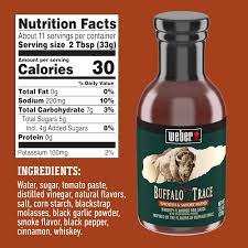 Weber Buffalo Trace Whiskey Flavored BBQ Sauce, 13.3 oz - Pack of 2