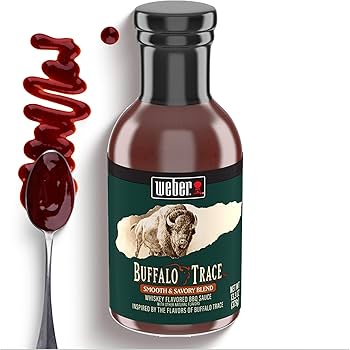 Weber Buffalo Trace Whiskey Flavored BBQ Sauce, 13.3 oz - Pack of 2