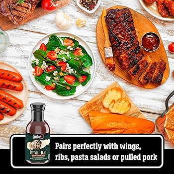 Weber Buffalo Trace Whiskey Flavored BBQ Sauce, 13.3 oz - Pack of 2
