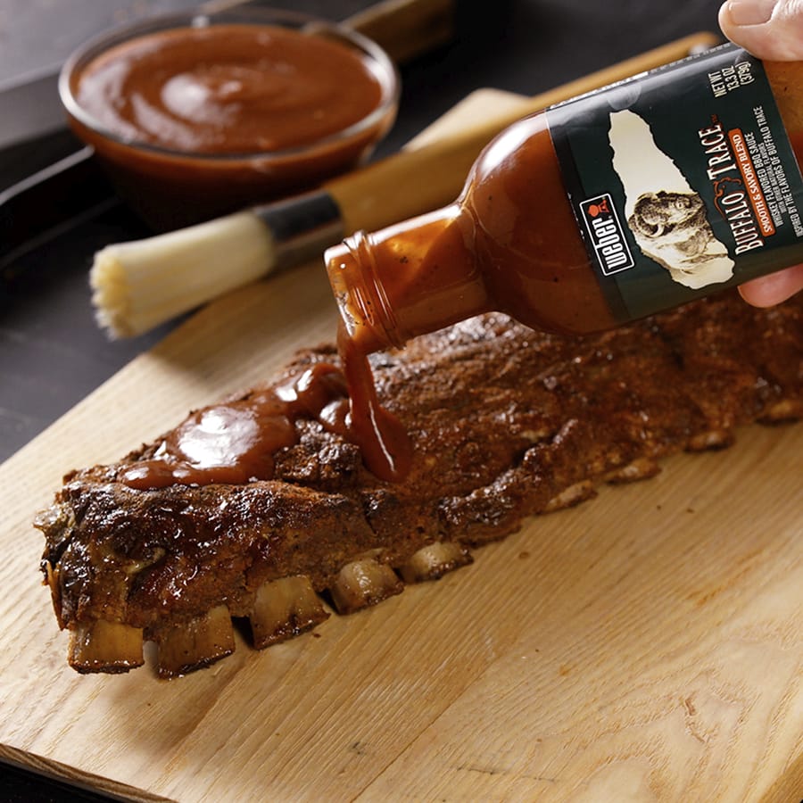 Weber Buffalo Trace Whiskey Flavored BBQ Sauce, 13.3 oz - Pack of 2