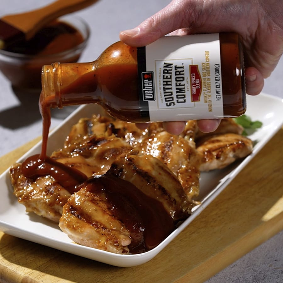 Weber Southern Comfort Whiskey Flavored BBQ Sauce, 13.3 oz - Pack of 2